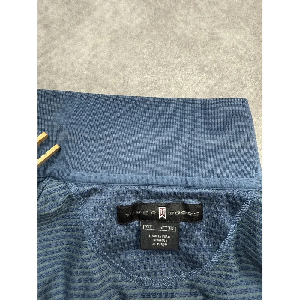 Nike Tiger Woods Polo Shirt Mens 2XL Blue Golf Williams World Challenge Sherwood - Picture 15 of 16